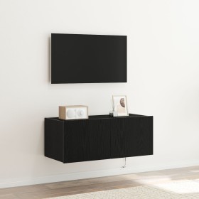 Gabinete de TV con luces LED Negro Roble 80x35x31 cm von , TV-Möbel - Ref: Foro24-863108, Preis: 67,64 €, Rabatt: %