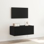 Gabinete de TV con luces LED Negro Roble 80x35x31 cm von , TV-Möbel - Ref: Foro24-863108, Preis: 67,64 €, Rabatt: %