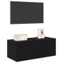Gabinete de TV con luces LED Negro Roble 80x35x31 cm von , TV-Möbel - Ref: Foro24-863108, Preis: 67,64 €, Rabatt: %