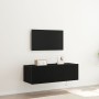 Cabinet de pared para TV con luces LED Negro Roble 100x35x31 cm von , TV-Möbel - Ref: Foro24-863112, Preis: 83,83 €, Rabatt: ...