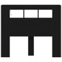 Cabecero de Almacenamiento con Luces LED Roble Negro 120x18,5x103,5 cm de , Cabeceros y pies de cama - Ref: Foro24-863114, Pr...