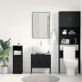 Gabinete de Fregadero de Baño Roble Negro 60x33x60 cm Madera de Calidad by , bathroom vanities - Ref: Foro24-863120, Price: 5...