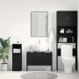 Armario de Lavabo de Baño  Roble Negro 80x33x60 cm Madera Contrachapada | Foro24.es | Tu tienda online para hogar, jardín y más Foro24.es