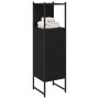 Armario de baño Negro Roble 33x33x120,5 cm Madera elaborada by , bathroom vanities - Ref: Foro24-863122, Price: 61,44 €, Disc...