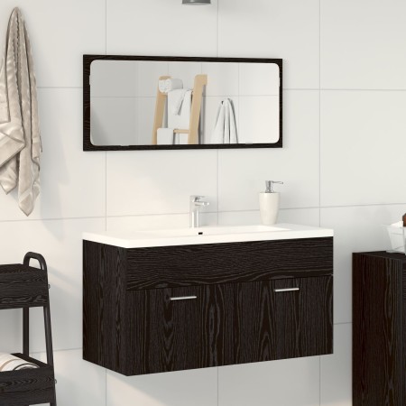 Set de Muebles de Baño de 2 Piezas en Madera Ingenierizada de Roble Negro von , Badezimmermöbel - Ref: Foro24-863138, Preis: ...