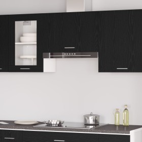 Gabinete colgante en roble negro - 60x31x60 cm, hecho de madera elaborada de , Armarios de cocina - Ref: Foro24-863146, Preci...