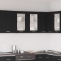 Gabinete de vidrio colgante negro de 80x31x60 cm hecho de madera elaborada von , Küchenschränke - Ref: Foro24-863147, Preis: ...