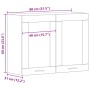 Gabinete de vidrio colgante negro de 80x31x60 cm hecho de madera elaborada von , Küchenschränke - Ref: Foro24-863147, Preis: ...