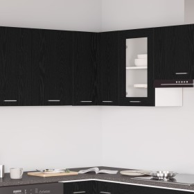 Gabinete de esquina colgante - Roble negro - 57x57x60 cm - Hecho de madera elaborada von , Küchenschränke - Ref: Foro24-86314...