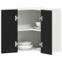 Gabinete de esquina colgante - Roble negro - 57x57x60 cm - Hecho de madera elaborada von , Küchenschränke - Ref: Foro24-86314...