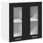 Gabinete de vidrio colgante en roble negro - 60x31x60 cm von , Küchenschränke - Ref: Foro24-863152, Preis: 60,48 €, Rabatt: %