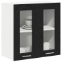 Gabinete de vidrio colgante en roble negro - 60x31x60 cm von , Küchenschränke - Ref: Foro24-863152, Preis: 60,48 €, Rabatt: %