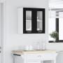 Gabinete de vidrio colgante en roble negro - 60x31x60 cm von , Küchenschränke - Ref: Foro24-863152, Preis: 60,48 €, Rabatt: %