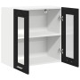 Gabinete de vidrio colgante en roble negro - 60x31x60 cm von , Küchenschränke - Ref: Foro24-863152, Preis: 60,48 €, Rabatt: %