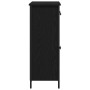 Aparador Negro de Roble 70x30x80 cm de Madera Ingenierizada y Acero de , Aparadores - Ref: Foro24-863159, Precio: 92,36 €, De...
