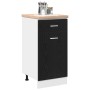 Gabinete de fondo para cajones - Roble negro, 40x46x81.5 cm, Hecho de madera elaborada von , Küchenschränke - Ref: Foro24-863...