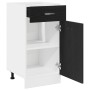 Gabinete de fondo para cajones - Roble negro, 40x46x81.5 cm, Hecho de madera elaborada von , Küchenschränke - Ref: Foro24-863...