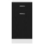 Gabinete de fondo para cajones - Roble negro, 40x46x81.5 cm, Hecho de madera elaborada von , Küchenschränke - Ref: Foro24-863...