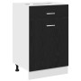 Gabinete de Cajones de Roble Negro - 50x46x81.5 cm von , Küchenschränke - Ref: Foro24-863257, Preis: 95,08 €, Rabatt: %