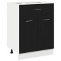 Gabinete de fondo con cajones de roble negro  - 60x46x81.5 cm hecho de madera elaborada | Foro24.es | Tu tienda online para hogar, jardín y más Foro24.es