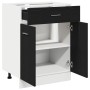Gabinete de fondo con cajones de roble negro  - 60x46x81.5 cm hecho de madera elaborada | Foro24.es | Tu tienda online para hogar, jardín y más Foro24.es