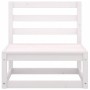 7-teiliges Gartenlounge-Set aus weißem massivem Kiefernholz von vidaXL, Gartensets - Ref: Foro24-3075335, Preis: 377,25 €, Ra...