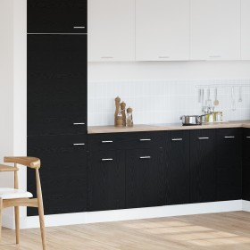 Armario con Cajón en Roble Negro, 80x46x81.5 cm, Hecho de Madera Elaborada by , Kitchen cabinets - Ref: Foro24-863277, Price:...