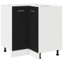 Gabinete Esquinero Inferior de Roble Negro  - 75.5x75.5x81.5 cm | Foro24.es | Tu tienda online para hogar, jardín y más Foro24.es