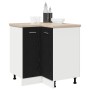 Gabinete Esquinero Inferior de Roble Negro  - 75.5x75.5x81.5 cm | Foro24.es | Tu tienda online para hogar, jardín y más Foro24.es