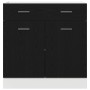 Armario con Cajón en Roble Negro, 80x46x81.5 cm, Hecho de Madera Elaborada by , Kitchen cabinets - Ref: Foro24-863277, Price:...