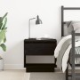 Mesita de Noche Roble Negro 45x34x48 cm Madera Ingenierizada de , Mesitas de noche - Ref: Foro24-863337, Precio: 54,15 €, Des...