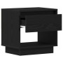 Mesita de Noche Roble Negro 45x34x48 cm Madera Ingenierizada de , Mesitas de noche - Ref: Foro24-863337, Precio: 54,15 €, Des...