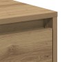 Mesita de Noche 2 pcs Roble Artesano 45x34x47 cm Madera