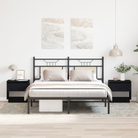 Cabecera de Cama 2 pcs Negro Roble 45x34x49 cm Madera Elaborada von , Nachttische - Ref: Foro24-863338, Preis: 92,87 €, Rabat...
