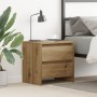 Cabinete de Noche de Roble Artisan 45x34x44,5 cm Madera Elaborada de , Mesitas de noche - Ref: Foro24-863355, Precio: 58,62 €...