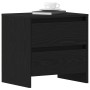 Cabinet de noche 2 pcs Negro Roble 45x34x44,5 cm Madera Engineered de , Mesitas de noche - Ref: Foro24-863358, Precio: 105,60...