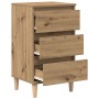 Cabinete de Noche Castaño Artesanal 40x35x70 cm Madera Elaborada by , Nightstands - Ref: Foro24-863428, Price: 69,25 €, Disco...