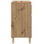 Cabinete de Noche Castaño Artesanal 40x35x70 cm Madera Elaborada by , Nightstands - Ref: Foro24-863428, Price: 69,25 €, Disco...