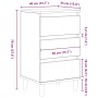 Cabinete de Noche Castaño Artesanal 40x35x70 cm Madera Elaborada by , Nightstands - Ref: Foro24-863428, Price: 69,25 €, Disco...