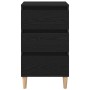 Mesa de Noche Negro Roble 40x35x70 cm Madera Elaborada de , Mesitas de noche - Ref: Foro24-863429, Precio: 76,12 €, Descuento: %