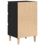 Mesa de Noche Negro Roble 40x35x70 cm Madera Elaborada de , Mesitas de noche - Ref: Foro24-863429, Precio: 76,12 €, Descuento: %