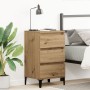 Gabinete de Noche Roble Artesanal 40x35x70 cm Madera Ingeniería de , Mesitas de noche - Ref: Foro24-863438, Precio: 79,90 €