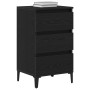 Mesita de Noche Negro Roble 40x35x70 cm Madera Elaborada de , Mesitas de noche - Ref: Foro24-863439, Precio: 82,03 €, Descuen...