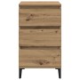 Gabinete de Noche Roble Artesanal 40x35x70 cm Madera Ingeniería de , Mesitas de noche - Ref: Foro24-863438, Precio: 79,90 €