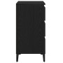 Mesita de Noche Negro Roble 40x35x70 cm Madera Elaborada de , Mesitas de noche - Ref: Foro24-863439, Precio: 82,03 €, Descuen...