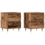 Mesitas de noche 2 unidades Madera antigua 40x35x50 cm Madera compuesta de , Mesitas de noche - Ref: Foro24-863463, Precio: 1...