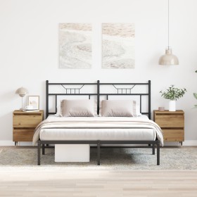 Mesitas de Noche 2 pcs Roble Artesanal 40x35x50 cm Madera Ingenierizada by , Nightstands - Ref: Foro24-863465, Price: 106,10 ...