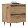 Mesitas de Noche 2 pcs Roble Artesanal 40x35x50 cm Madera Ingenierizada de , Mesitas de noche - Ref: Foro24-863465, Precio: 1...