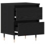 Mesas de Noche 2 pcs Negros de Roble 40x35x50 cm Madera Ingenierizada de , Mesitas de noche - Ref: Foro24-863467, Precio: 119...