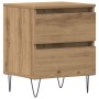 Gabinete de Noche Roble Artesano 40x35x50 cm Madera Recomendada de , Mesitas de noche - Ref: Foro24-863484, Precio: 62,04 €, ...